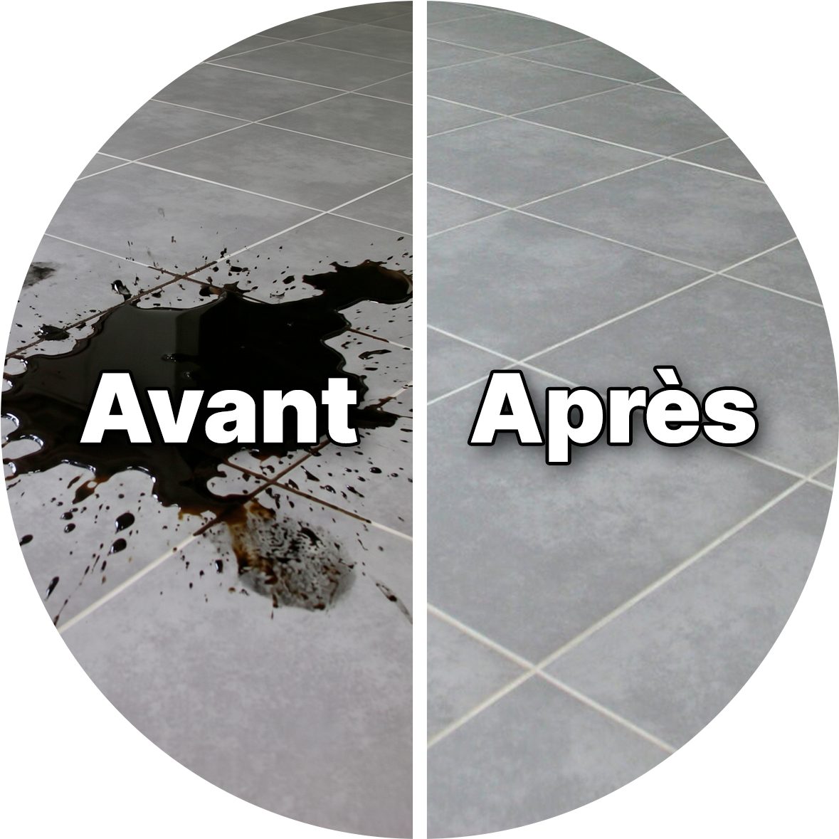 Avant / après protection des sols